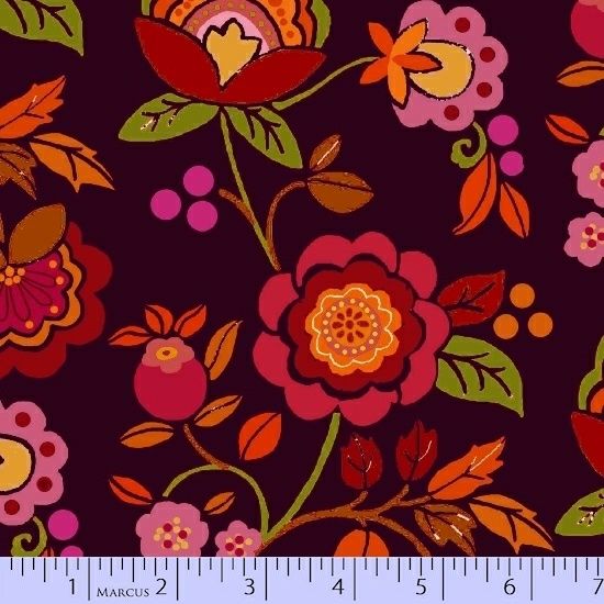 Intrigue Lg Floral 4 1/8 yds