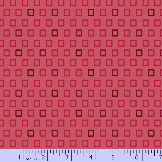 Coral Little Boxes 2 yds
