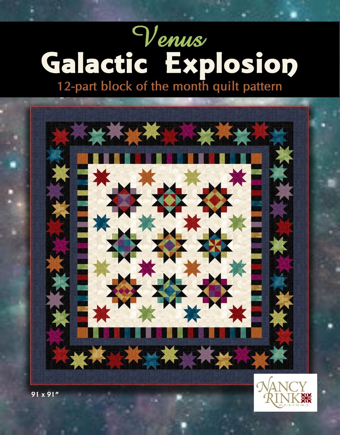 Download Quilt Patterns: Galactic Explosion BOM Pattern Booklet