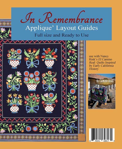 In Remembrance Applique Layout Guides